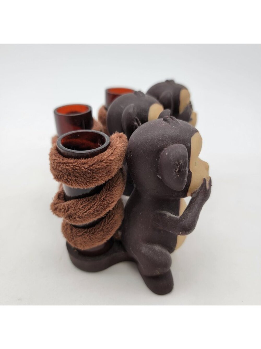 Three Wise Monkeys Candle Holder "See No Evil" Decor - Picture 4 of 8